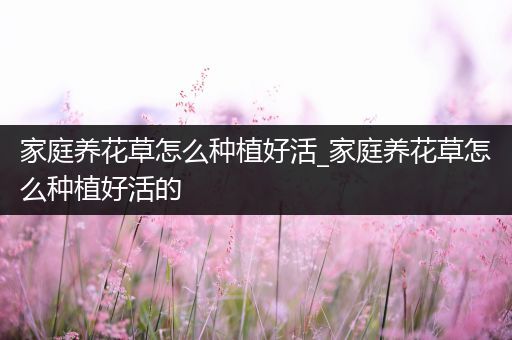 家庭养花草怎么种植好活_家庭养花草怎么种植好活的