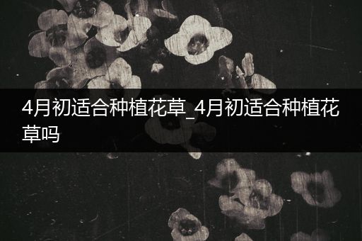 4月初适合种植花草_4月初适合种植花草吗