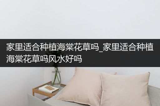 家里适合种植海棠花草吗_家里适合种植海棠花草吗风水好吗