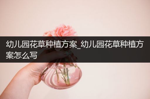 幼儿园花草种植方案_幼儿园花草种植方案怎么写
