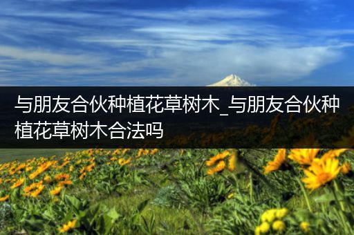 与朋友合伙种植花草树木_与朋友合伙种植花草树木合法吗