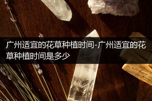 广州适宜的花草种植时间-广州适宜的花草种植时间是多少