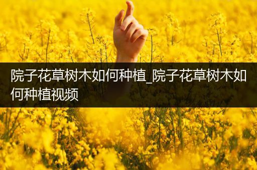 院子花草树木如何种植_院子花草树木如何种植视频