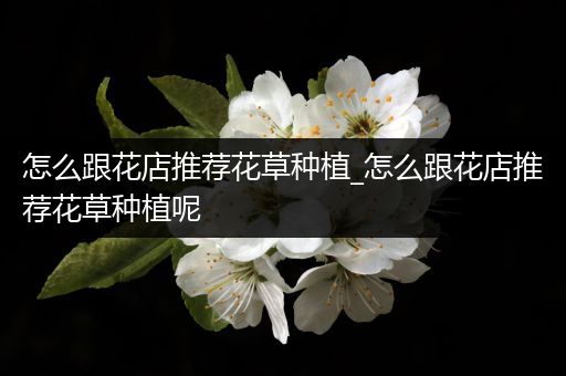怎么跟花店推荐花草种植_怎么跟花店推荐花草种植呢