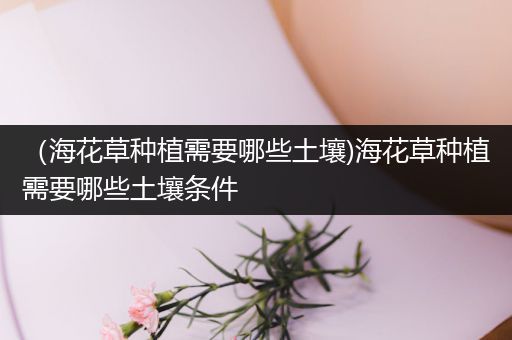 （海花草种植需要哪些土壤)海花草种植需要哪些土壤条件