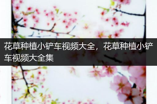 花草种植小铲车视频大全，花草种植小铲车视频大全集