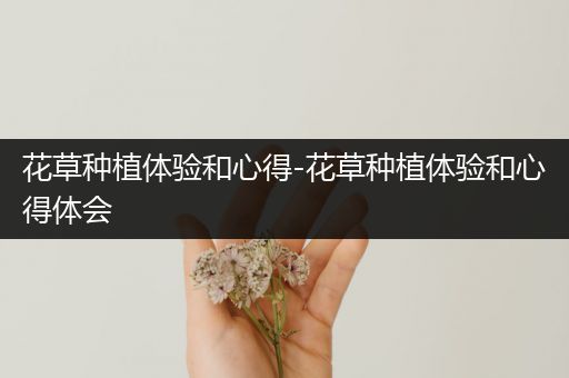 花草种植体验和心得-花草种植体验和心得体会