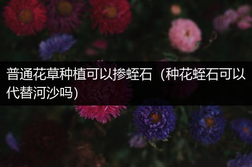 普通花草种植可以掺蛭石（种花蛭石可以代替河沙吗）