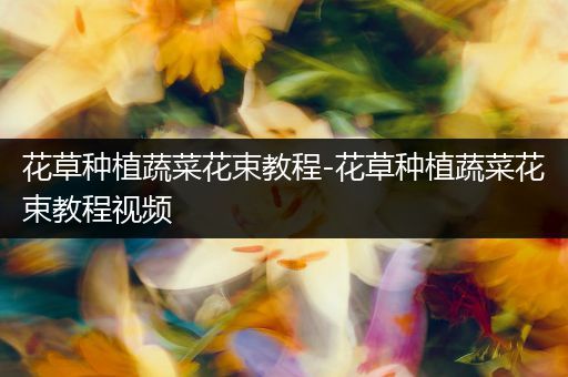 花草种植蔬菜花束教程-花草种植蔬菜花束教程视频