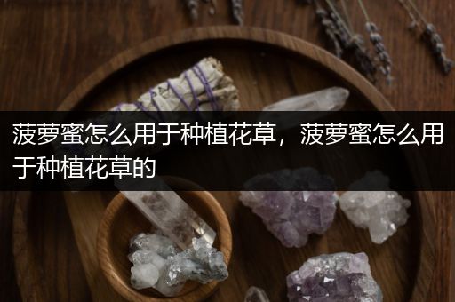 菠萝蜜怎么用于种植花草，菠萝蜜怎么用于种植花草的