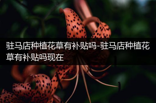 驻马店种植花草有补贴吗-驻马店种植花草有补贴吗现在