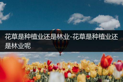 花草是种植业还是林业-花草是种植业还是林业呢