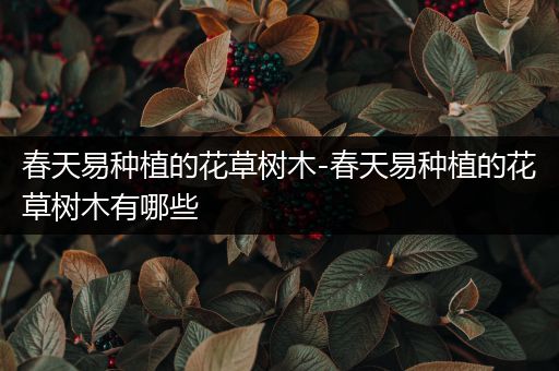 春天易种植的花草树木-春天易种植的花草树木有哪些