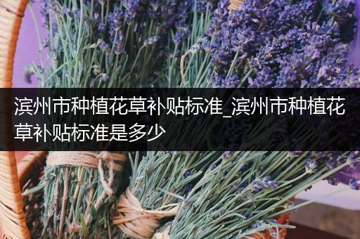 滨州市种植花草补贴标准_滨州市种植花草补贴标准是多少