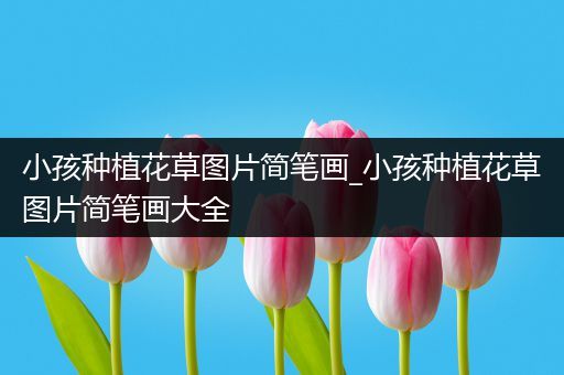 小孩种植花草图片简笔画_小孩种植花草图片简笔画大全