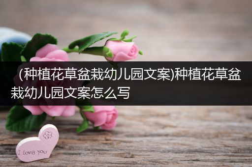 （种植花草盆栽幼儿园文案)种植花草盆栽幼儿园文案怎么写