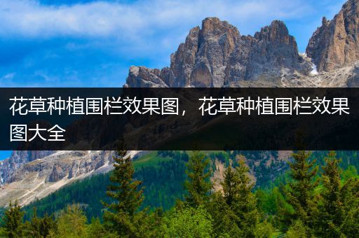 花草种植围栏效果图，花草种植围栏效果图大全