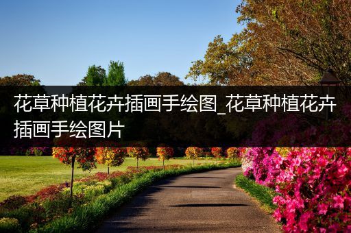 花草种植花卉插画手绘图_花草种植花卉插画手绘图片