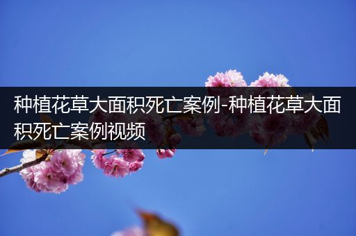 种植花草大面积死亡案例-种植花草大面积死亡案例视频
