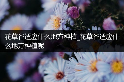 花草谷适应什么地方种植_花草谷适应什么地方种植呢