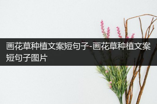 画花草种植文案短句子-画花草种植文案短句子图片